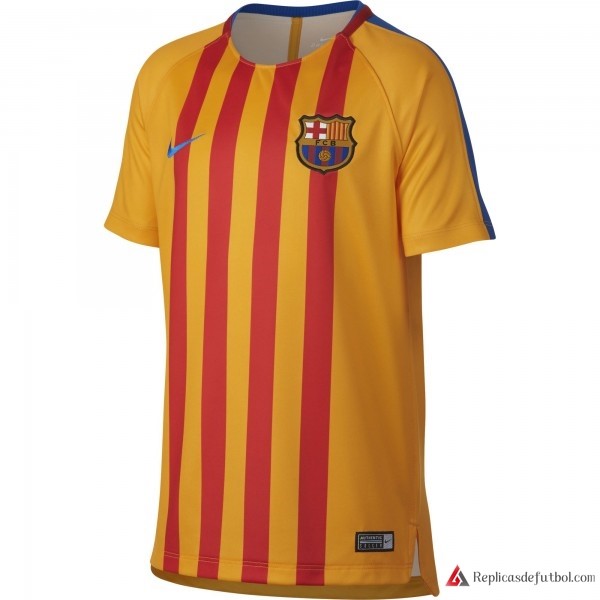 Camiseta Entrenamiento Barcelona 2017-2018 Amarillo
